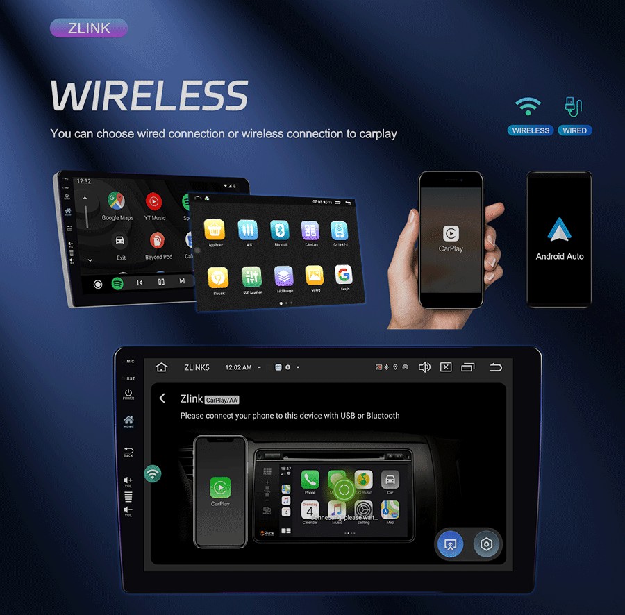 9inch Car Radio Multimedia Player for Toyota Ford VW Hyundai KIA Nissan Built-in WiFi