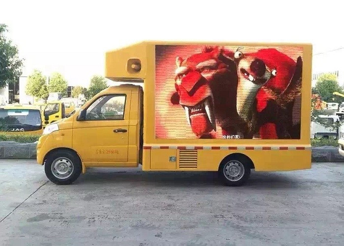 P4mm Trailer Mounted Led Screen , 256*128MM Movable Led Display