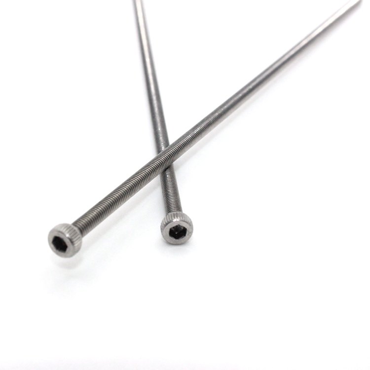 Metric Carbon Steel Half Thread Fillister Hex Socket Head Cap Screw 100mm 200mm Custom