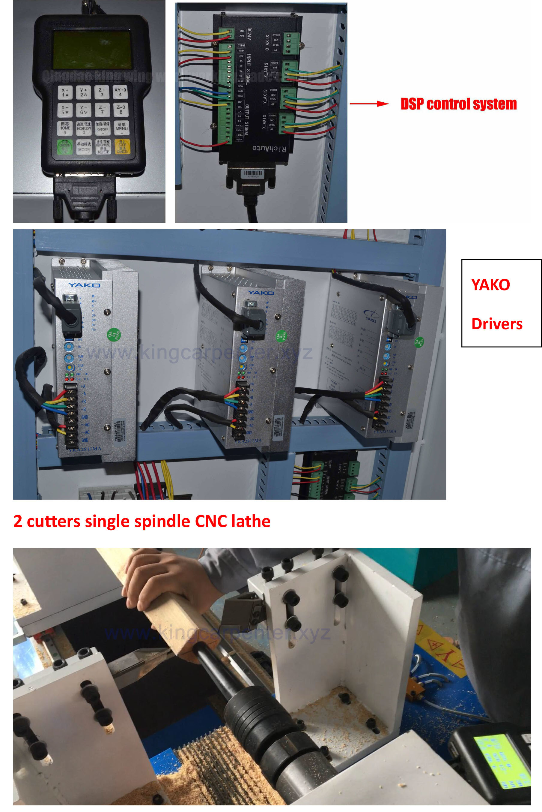 CNC wood turning lathe max. working dimeter 300mm