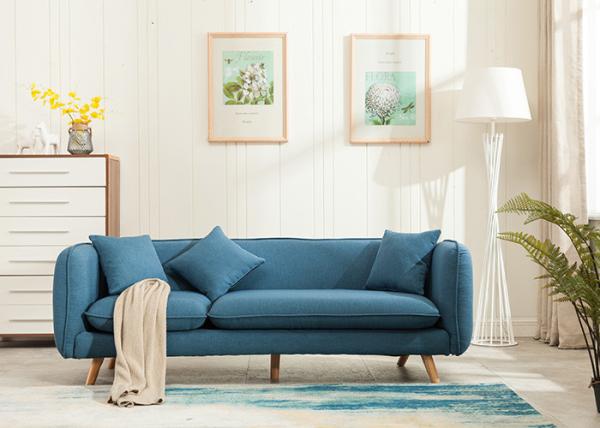 Durable Modern Living Room Furniture Comfortable Fabric Sofa Wooden Frame