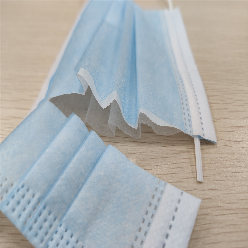 Disposable Pleated Dust Proof Face Mask 17.5*9.5cm Size With Elastic Earloop
