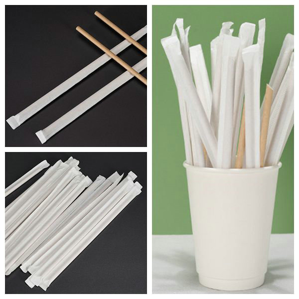 27mm 32mm 24g 28g White Kraft Paper For Straws Individually Wrapped 