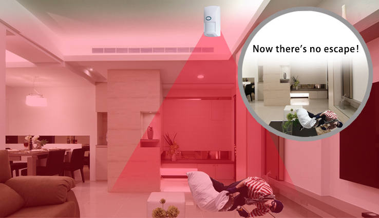 New model alarm system low power consumption cable anti-pet detector