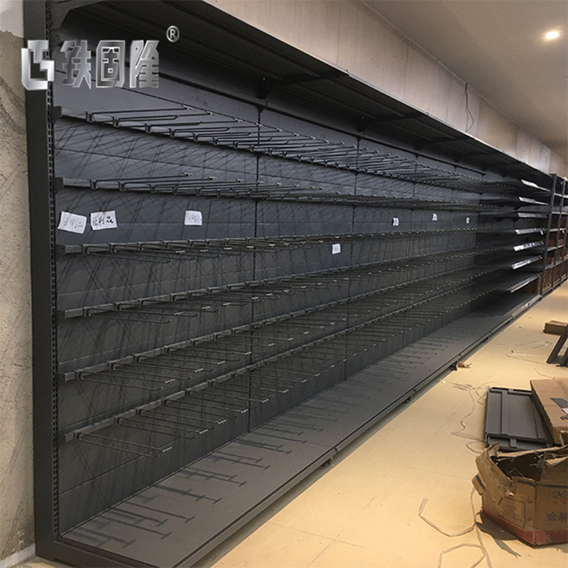 Steel Material Convenience Store Display Shelves 35KG-50kg / layer Capacity ODM