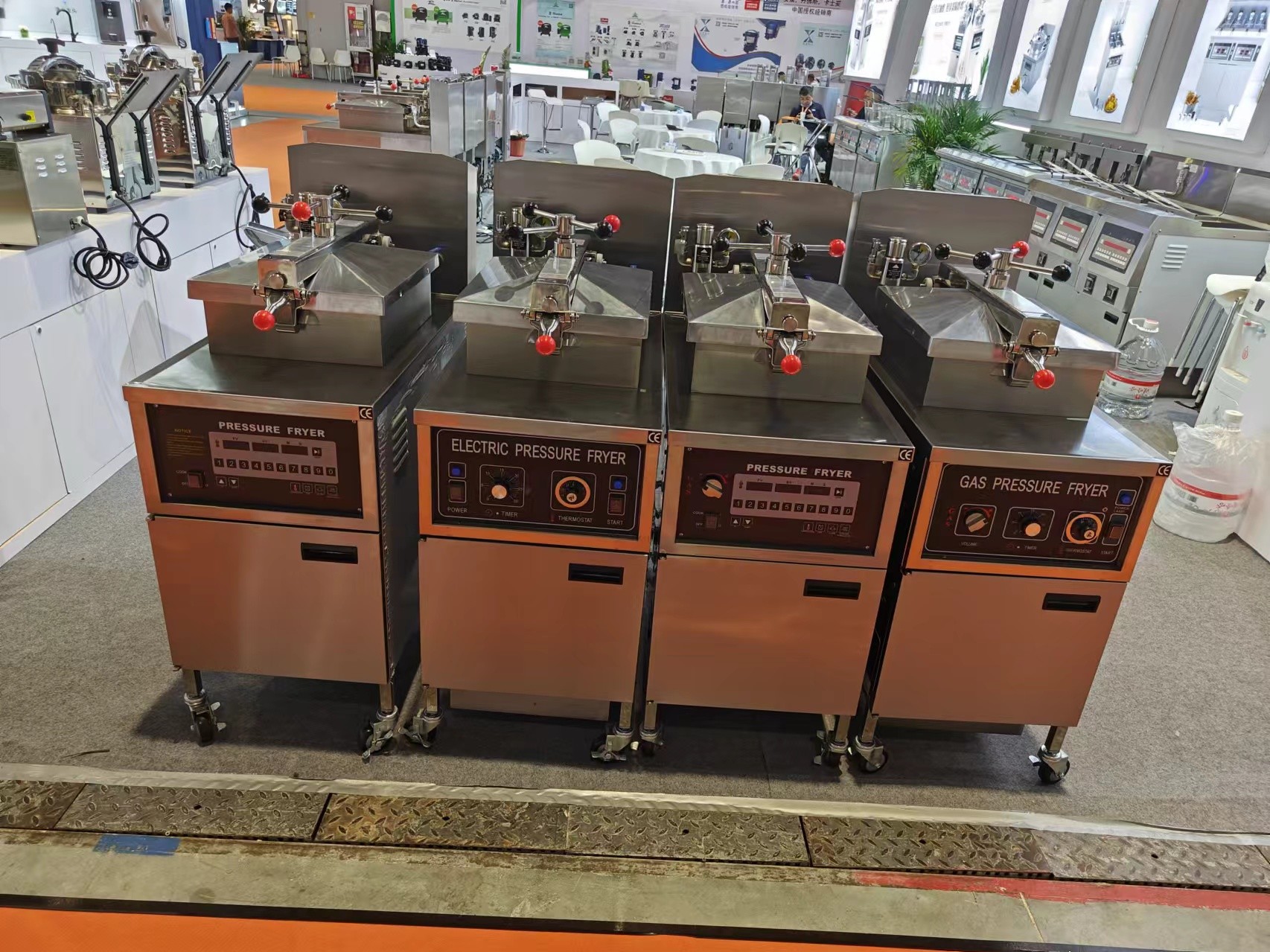 Electric Digital Panel 380V/220V Chicken Pressure Fryer Without Oil Filter System