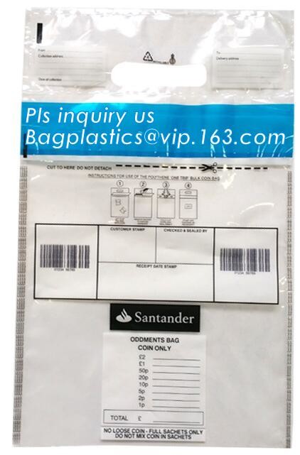 Document safe tamper proof bank deposit bag, Steb Plastic Money Pe Bank Deposit Coin Security Pouch Bags With Seal For C