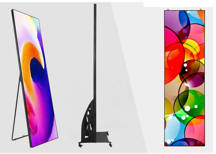 DVI Digital LED Banner Display P3 IP43 Portable Network Advertising Screen