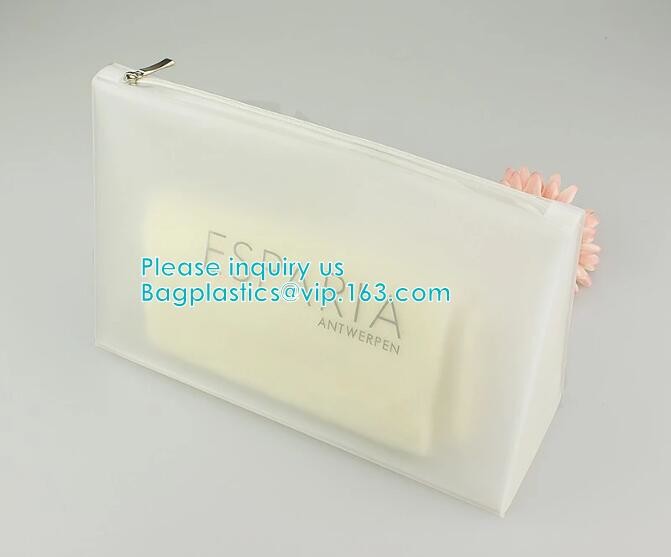 Environmental Material Customized EVA PVC CPE Frosted Slider Bag Zipper Bag, Slider Zipper Pouch
