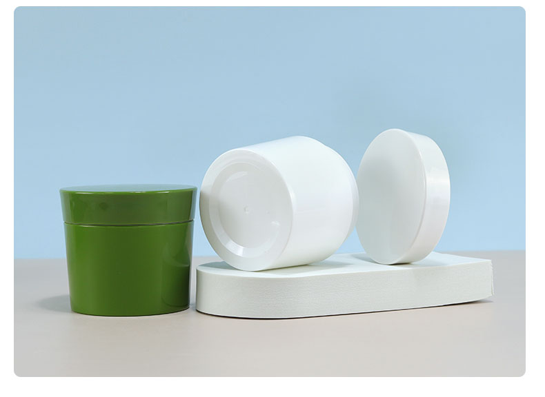 Other Cosmetic 100ml 200ml Custom Capacity Round Plastic Cosmetic Cream Jar with Repeatable Filling and Plastic Cap