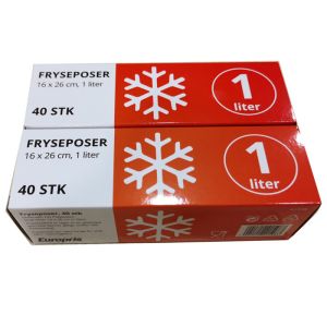 Food Freezer Clear LDPE Recyclable Reusable Bags Flat Bottom Seal