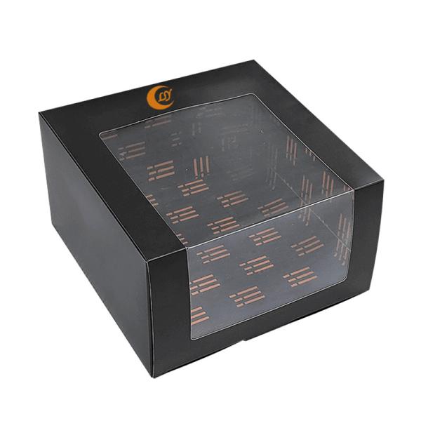 Custom Paper Hat Packaging Baseball Cap Window Gift Box With Clear Pvc Window