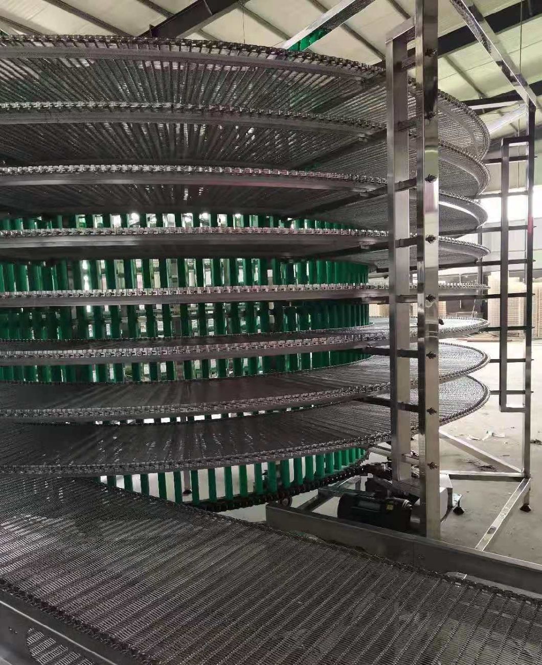 Food Spiral Cooler Tower and Freezer / Spiral Proofer Tower for Bread Cooling