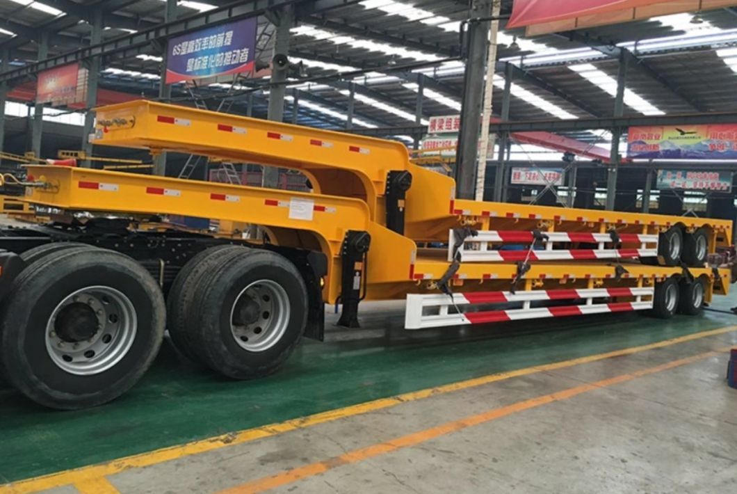 Reliable Two-Axle Lowbed Trailer for Industrial Use