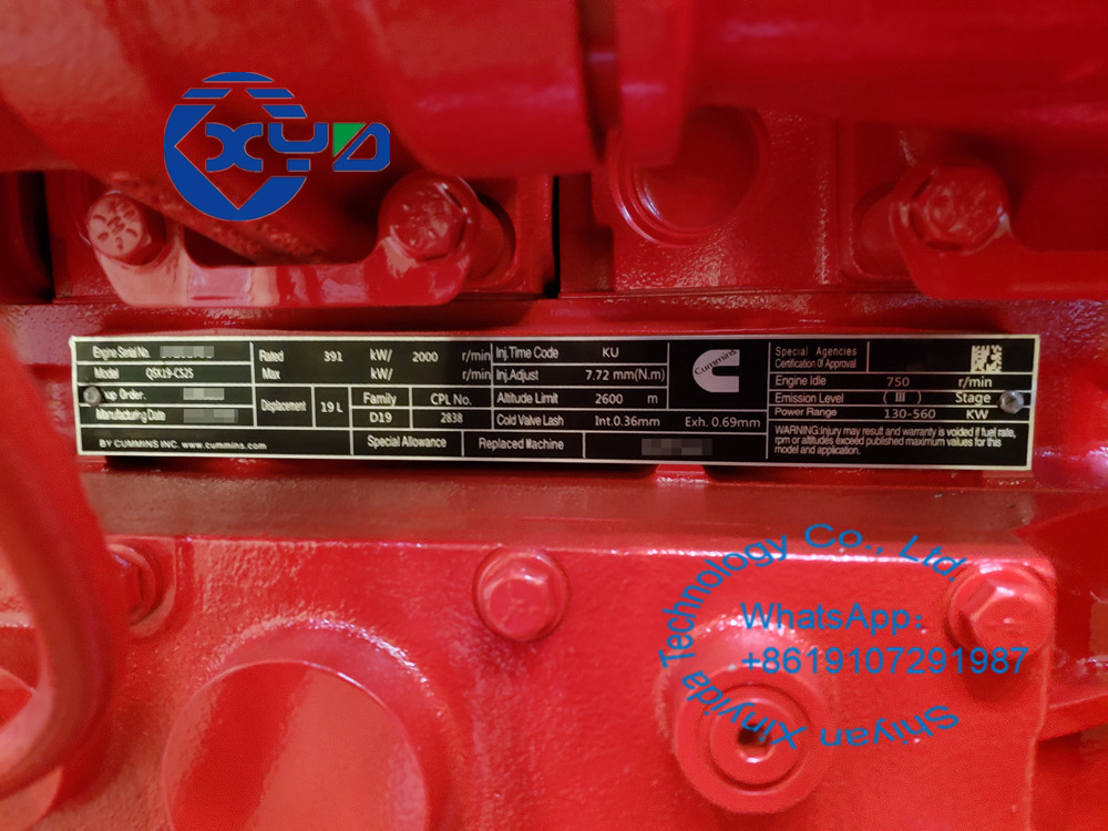Multi Cylinder Cummins QSK19 Diesel Engine 19L 890kW Standby Power
