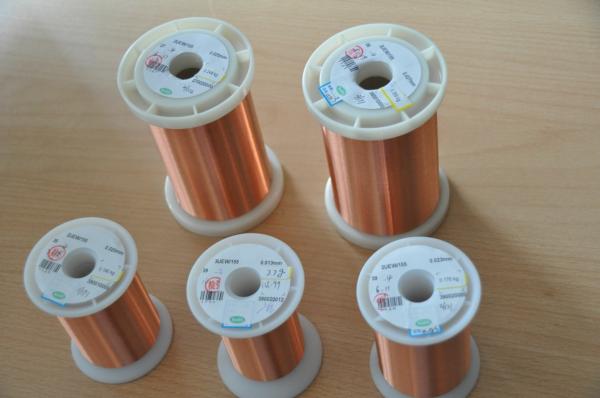 UEW 130 / 155 / 180 Self Bonding Wire Enameled Copper Insulated Wire For Voice