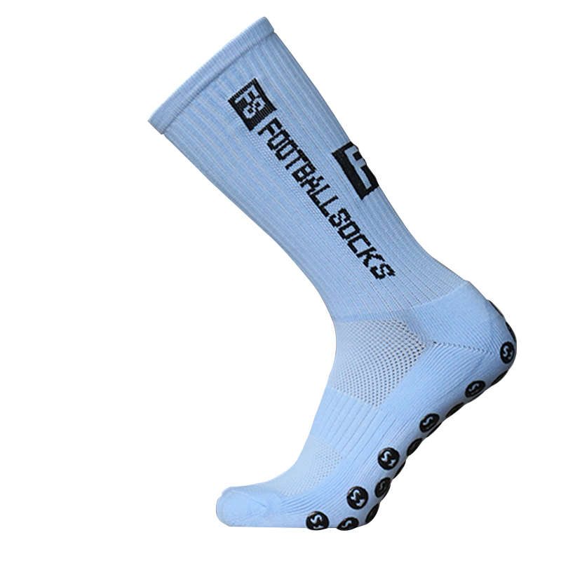 Custom Knitted Anti Slip Cotton Football Socks for Men Quantity 10000