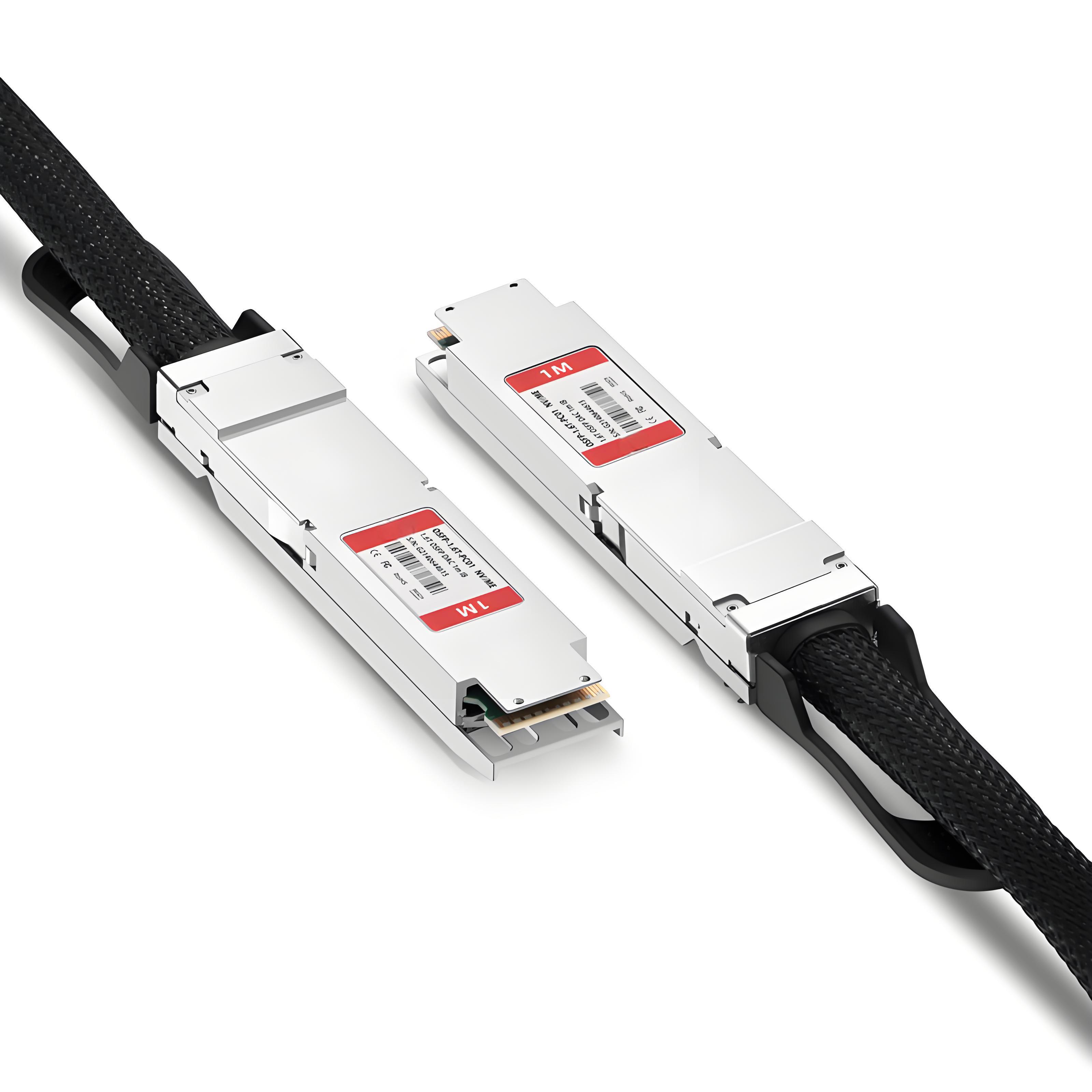 Compatible Twin-port 1.6T 2x800Gb/s OSFP Close Top InfiniBand XDR Passive Direct Attach Active Copper Twinax Cable