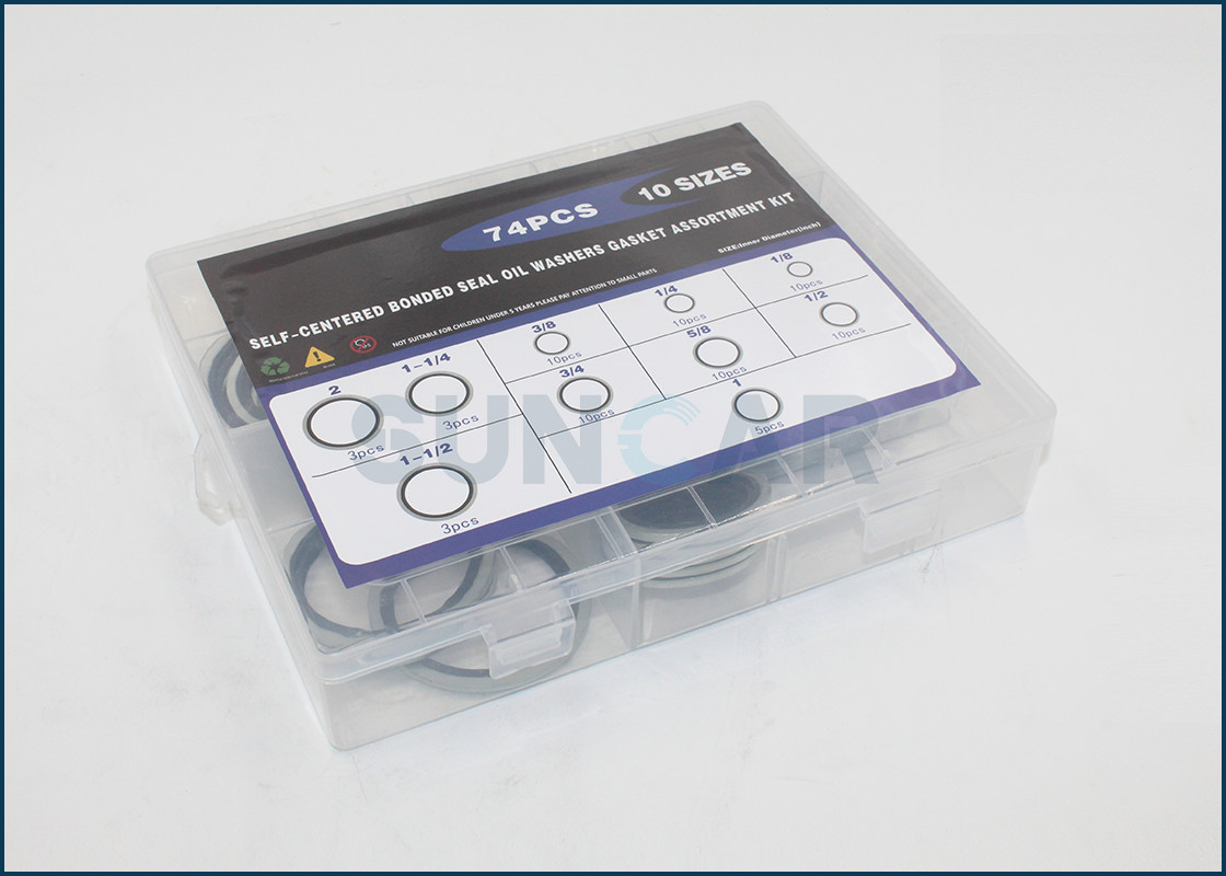 74PCS O-RING BOX INCH WASHERS GASKET BOX O Ring Kit High Quality