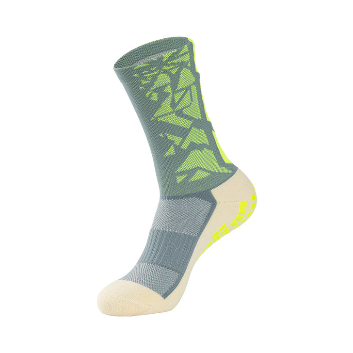 Casual Solid Color Soccer Socks for Men Custom Logo Compression Anti-Slip Sports Socks