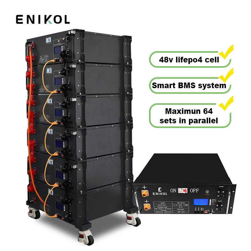 Lithium Iron Phosphate Cell 51.2V 100AH LiFePO4 Battery 48V Solar Battery 25.6V200AH