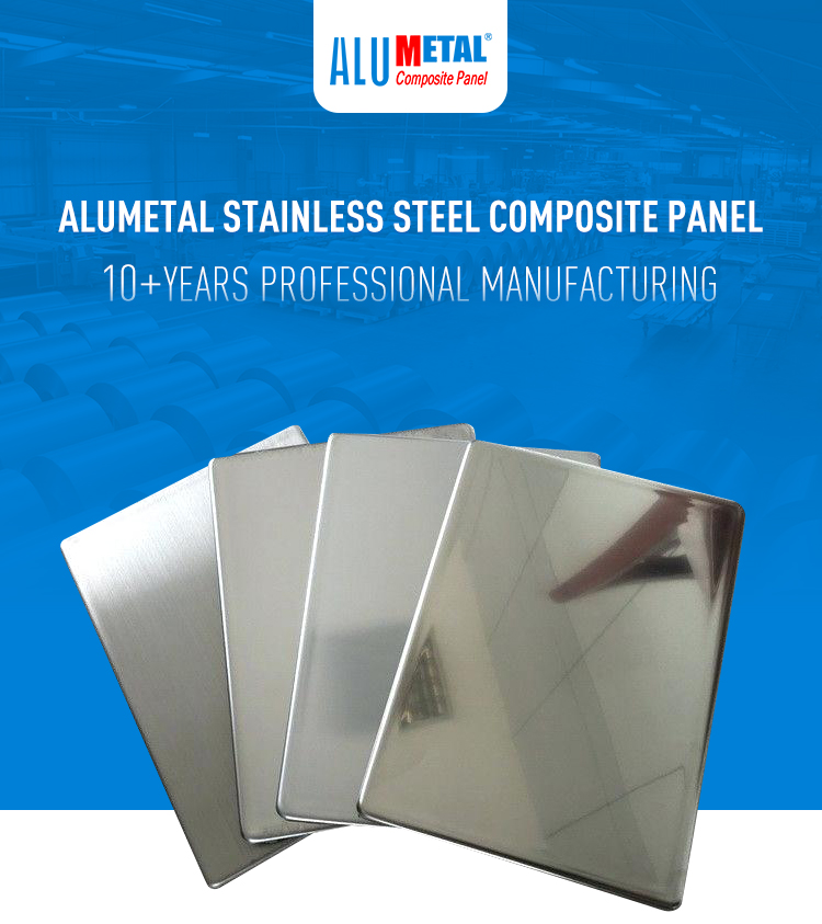 1000MM PE Decorative Aluminium Composite Cladding Panels Sheet Stainless Steel 6mm FEVE