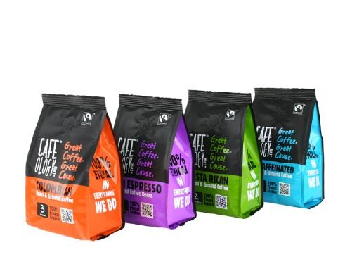 Customize Printing Food Grade Moisture Proof Coffee Plastic Packing Bag With Tear Notch