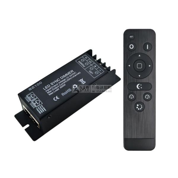 Quality 12V 288W Synchronous LED Dimmer With RF Button Remote  24V <576W for dc12v 24v white color led strip for sale
