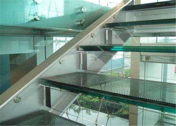 Commercial Building 10mm Laminated Glass , Clear / Colored Decorative Laminated