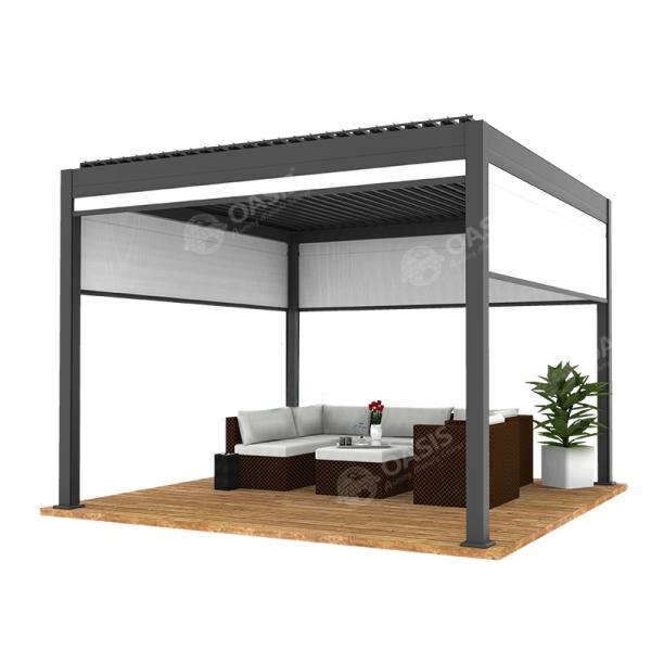 Freestanding Aluminum Motorized Louvered Pergola 4000x5000x2800mm 4000x6000x2800