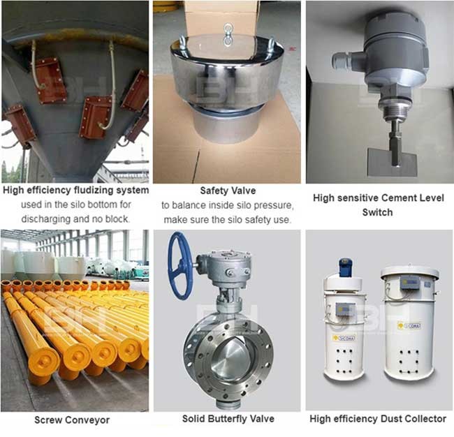 Waterproof Cement Silo Space Saving For Dry Mix Mortar Manufacturing Plant