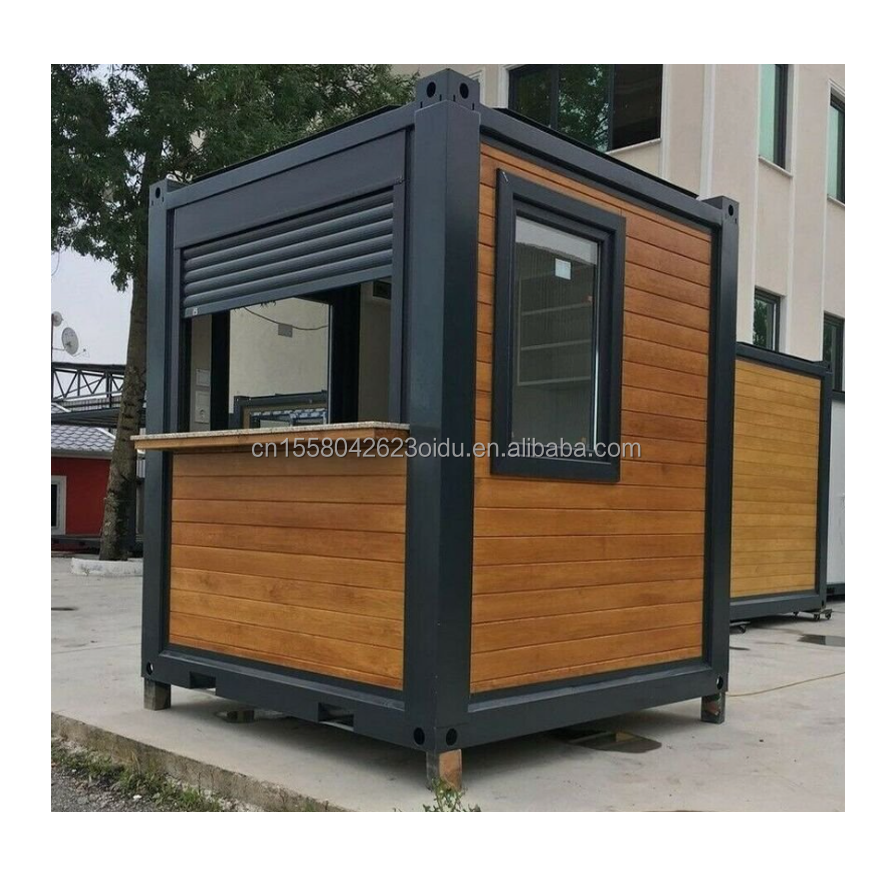 Sandwich Panel Door Container Houses 40ft Two Bedroom for Glass Door Living Accommodation