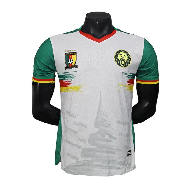 Quality Group customized Cameroon white player version jersey high quality choice for sale