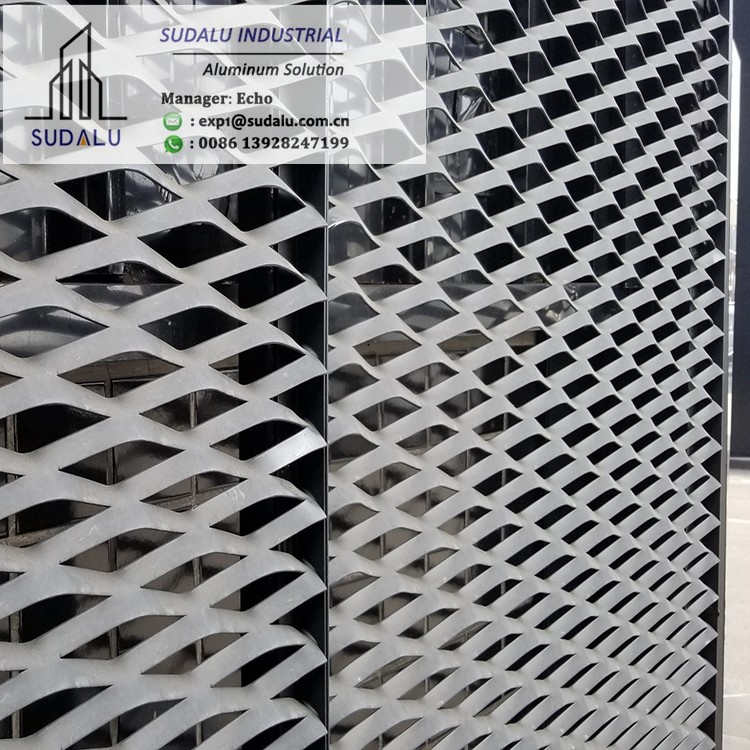 SUDALU Exterior Building Metal 3D Curtain Wall Cladding Aluminum Panel
