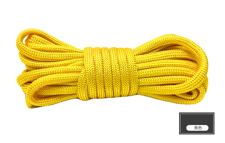 Colorful Orange Nylon Rope ISO9001 Double Braided Polyester Rope