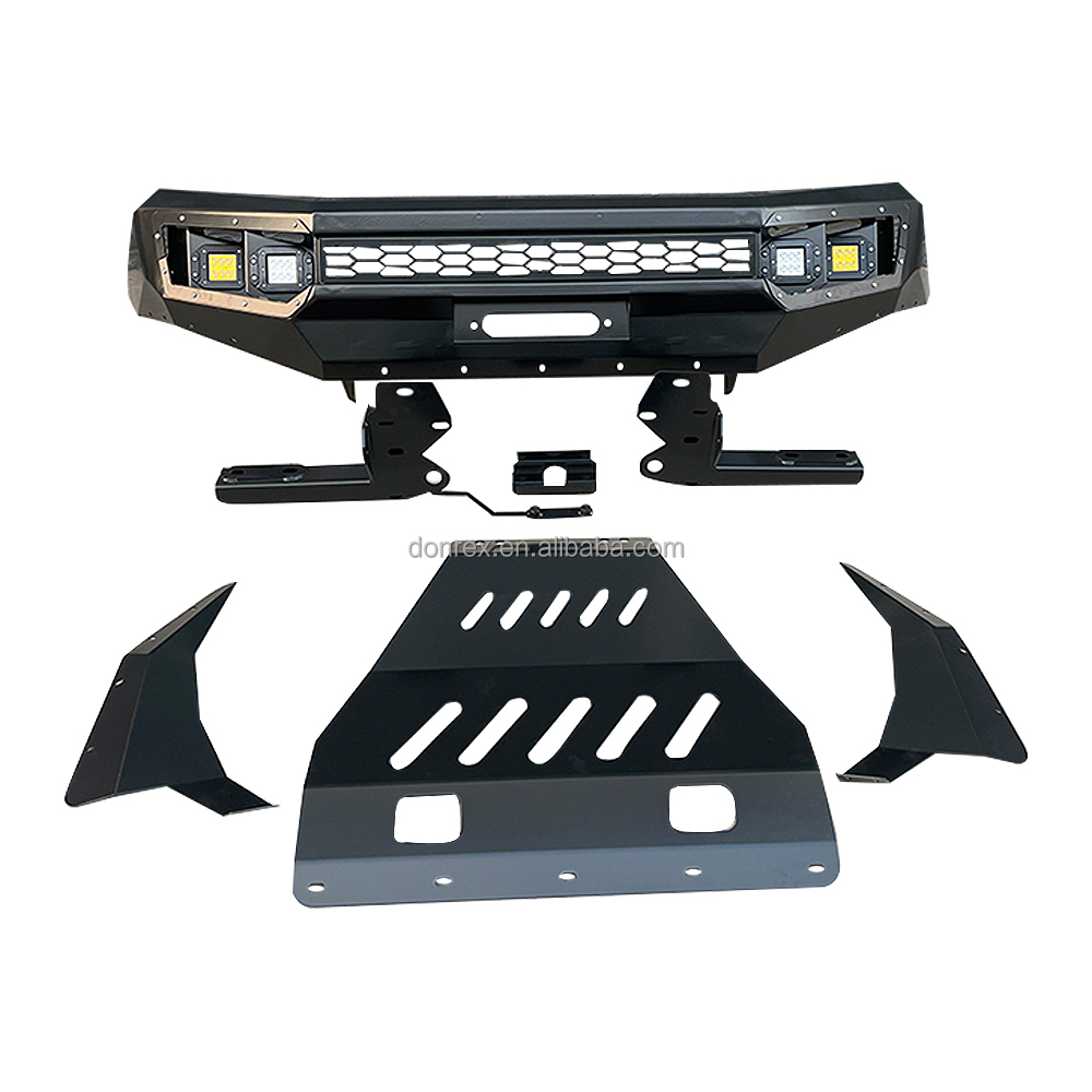 Custom Fit Black Powder Coated Front Bumper Bodykit Set for Nissan Navara LCV Europe