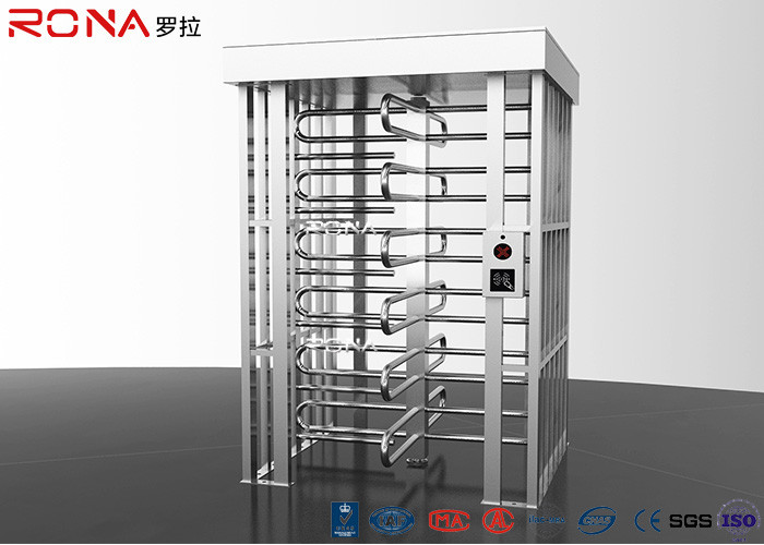 Stainless Steel Full Height Turnstile Pedestrian Secure Channel 0.2s Opening / Closing Time