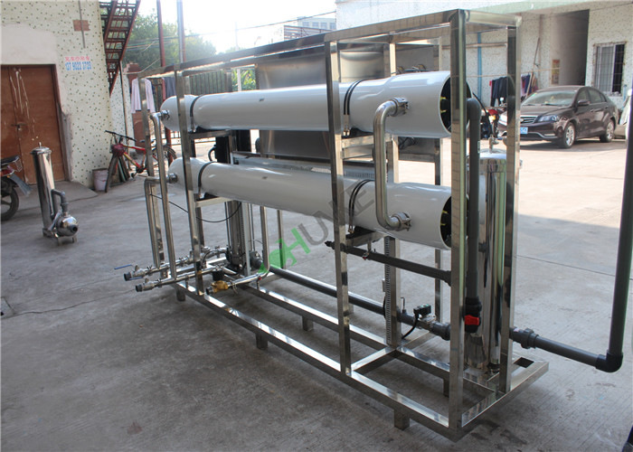500L/H RO Water Treatment Plant With FRP Filter / Drinking Water Purification Machine
