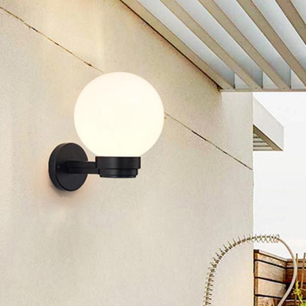 Glass Ball wall lamp waterproof garden lamp modern indoor outdoor LED wall lamp