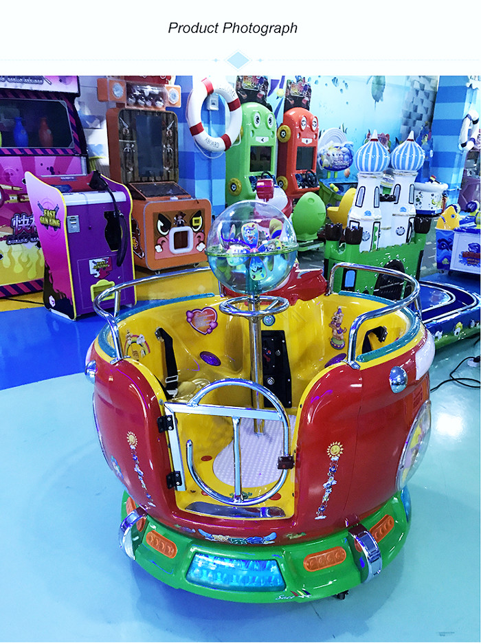 360 Degree Rotation Coin Operated Carousel Baby Indoor Amusement Games For Restaurant