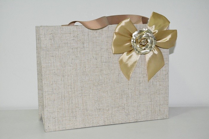 Custom Handmade with flower Print Laminated With Jute And With Your Own Logo And Handle