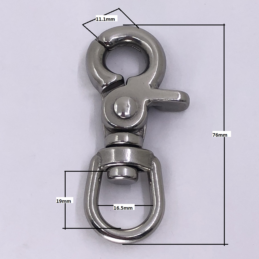 Customized Hooks Lobster Swivel Trigger Carabiner Clips Snap Hook