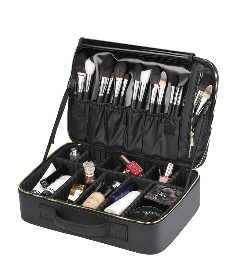Waterproof Large Cosmetic Handle Makeup Bag Case