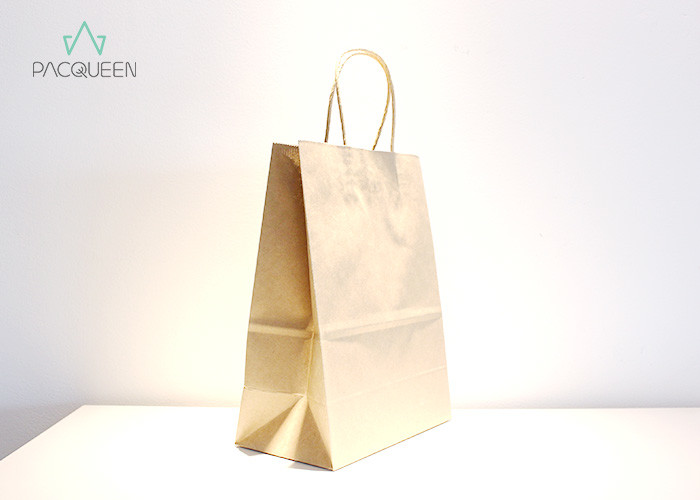 User Friendly Takeaway Paper Bags Logo Printed For Takeaway Foods