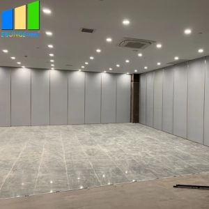 500 Width Sound Proof Partitions Folding MDF Partition Moving Wall With Aluminum