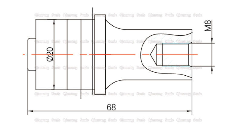 20mm Diameter Ceramic Ultrasonic Piezoelectric Transducer , 40Khz 200w Ultrasonic Transducer