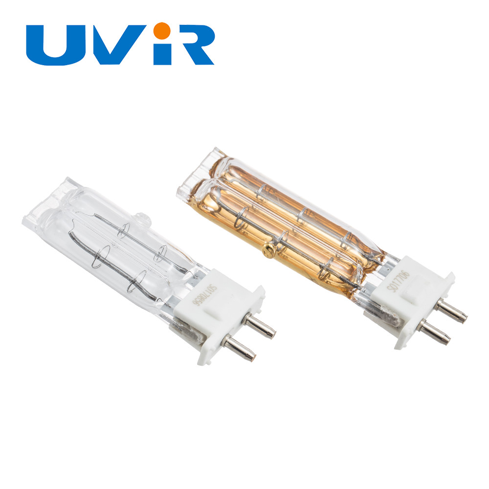 Twin Tube TC04 500W 115V Quartz Infrared Lamp Heater with Gold Reflector