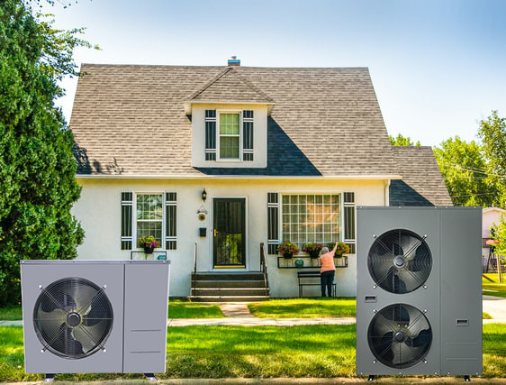WIFI Controlled Monoblock Heat Pump Hot Water Heater High Temperature Up To 55℃