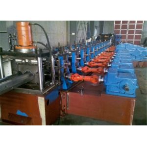 Double Sided Wall Panel Roll Forming Machine 65 KW 4mm Plate For Guardrail System