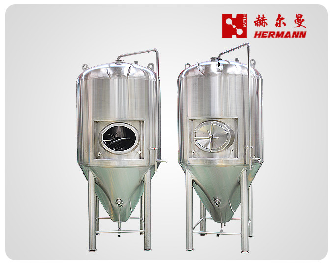 CCT Stainless Conical Tank , Cylindro Conical Stainless Steel 304 Fermenter Easy Maintenance